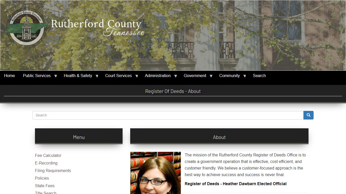 Register of Deeds - About | Rutherford County, TN